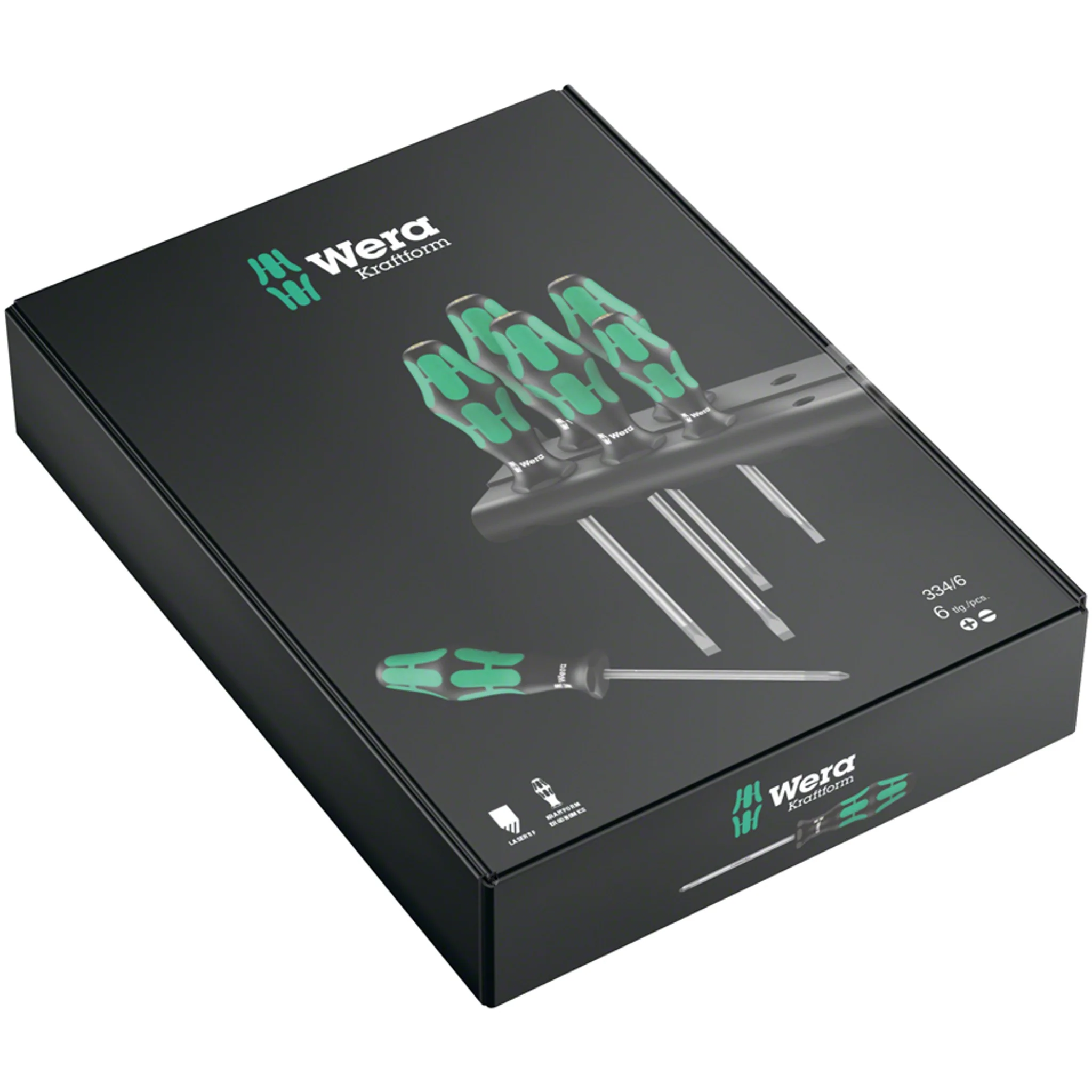 334/6 Rack Screwdriver Set - Kraftform Plus Lasertip and Rack - Image 2