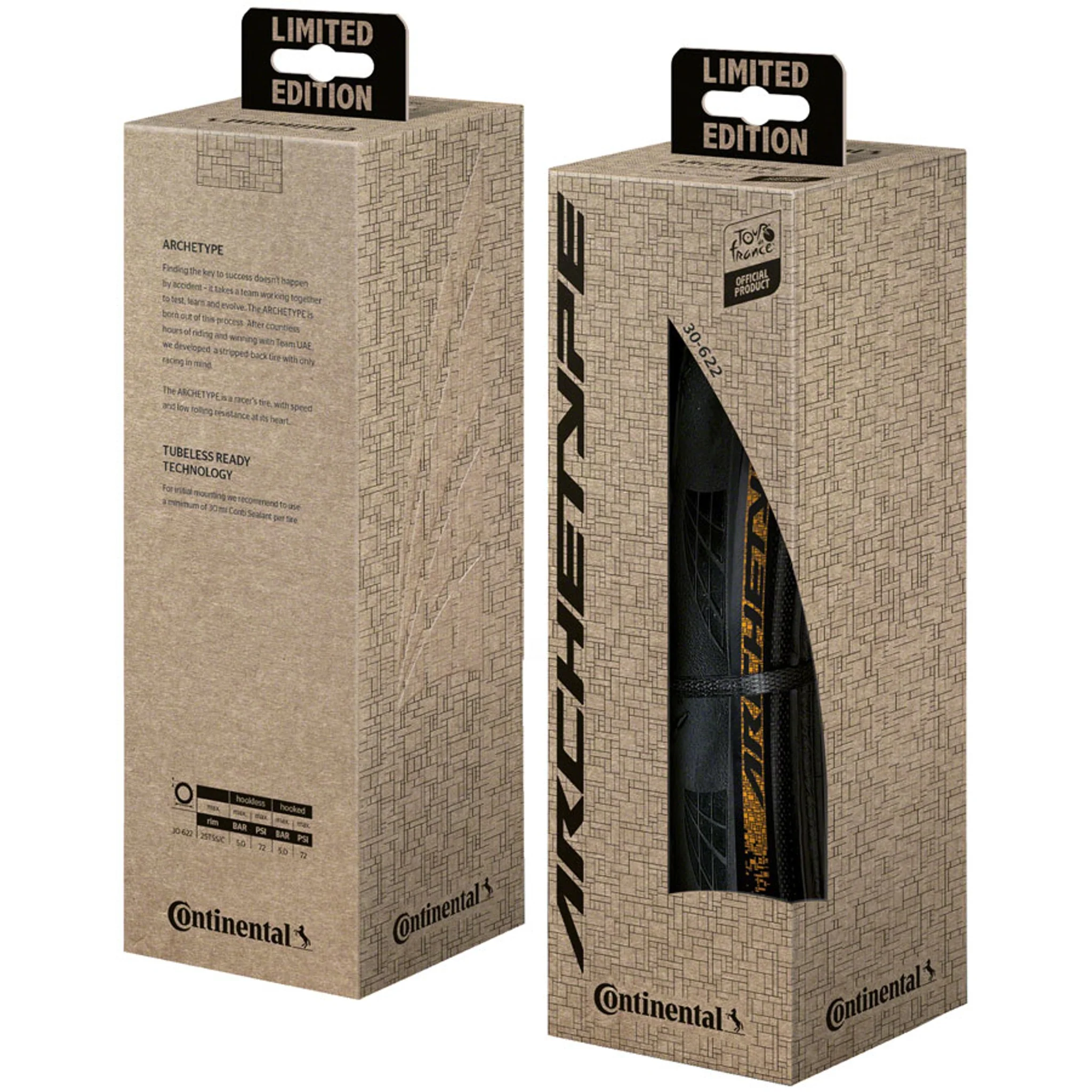 Archetype Tire - 700 x 30, Tubeless, Folding, Black/Tour de France Limited Edition, BlackChili, ACT, Lazer Grip - Image 3
