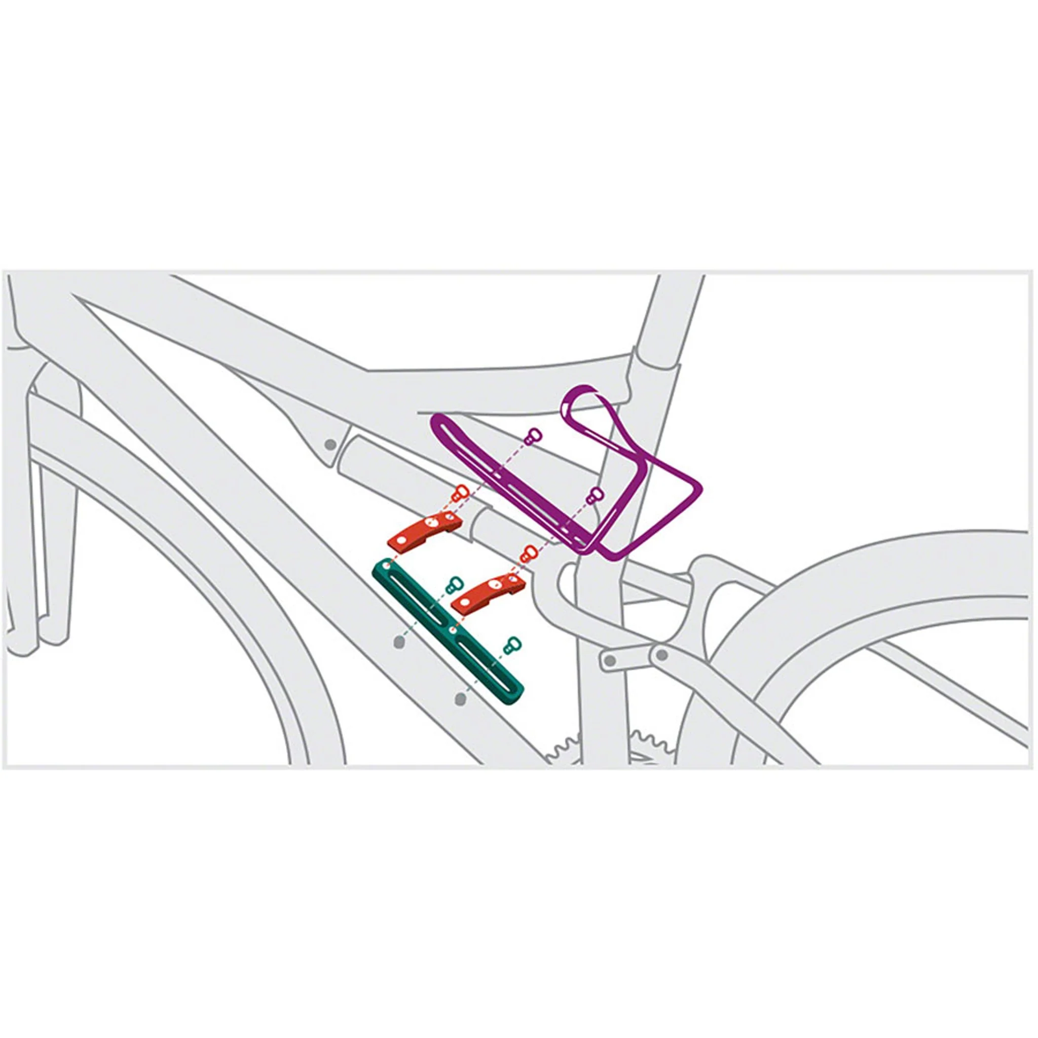 B-RAD Double Bottle Cage Adaptor - Image 3