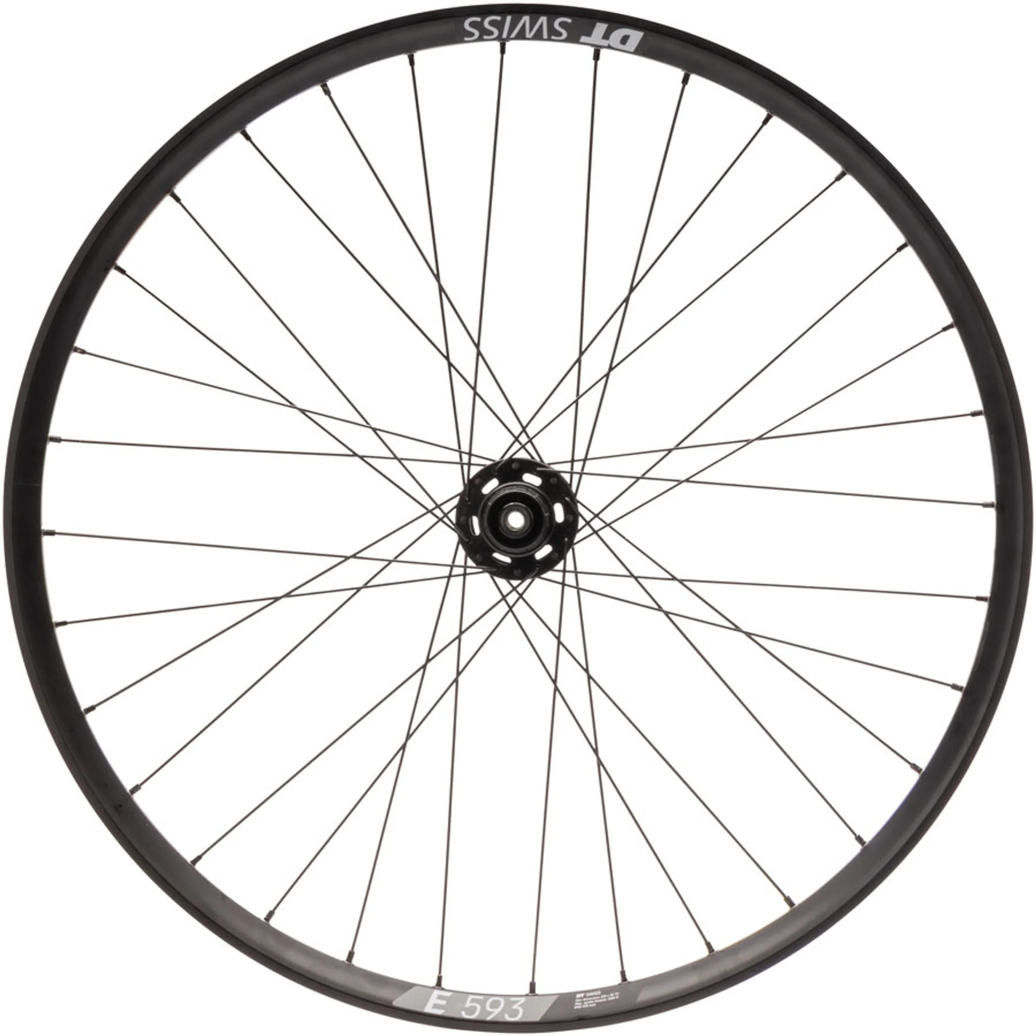 Quality Wheels Bear Pawls / DT Swiss E593 Rear Wheel - 26", 10 x 135mm Bolt-On, 6-Bolt, 13T Single-Speed, Black, 32H - Image 3
