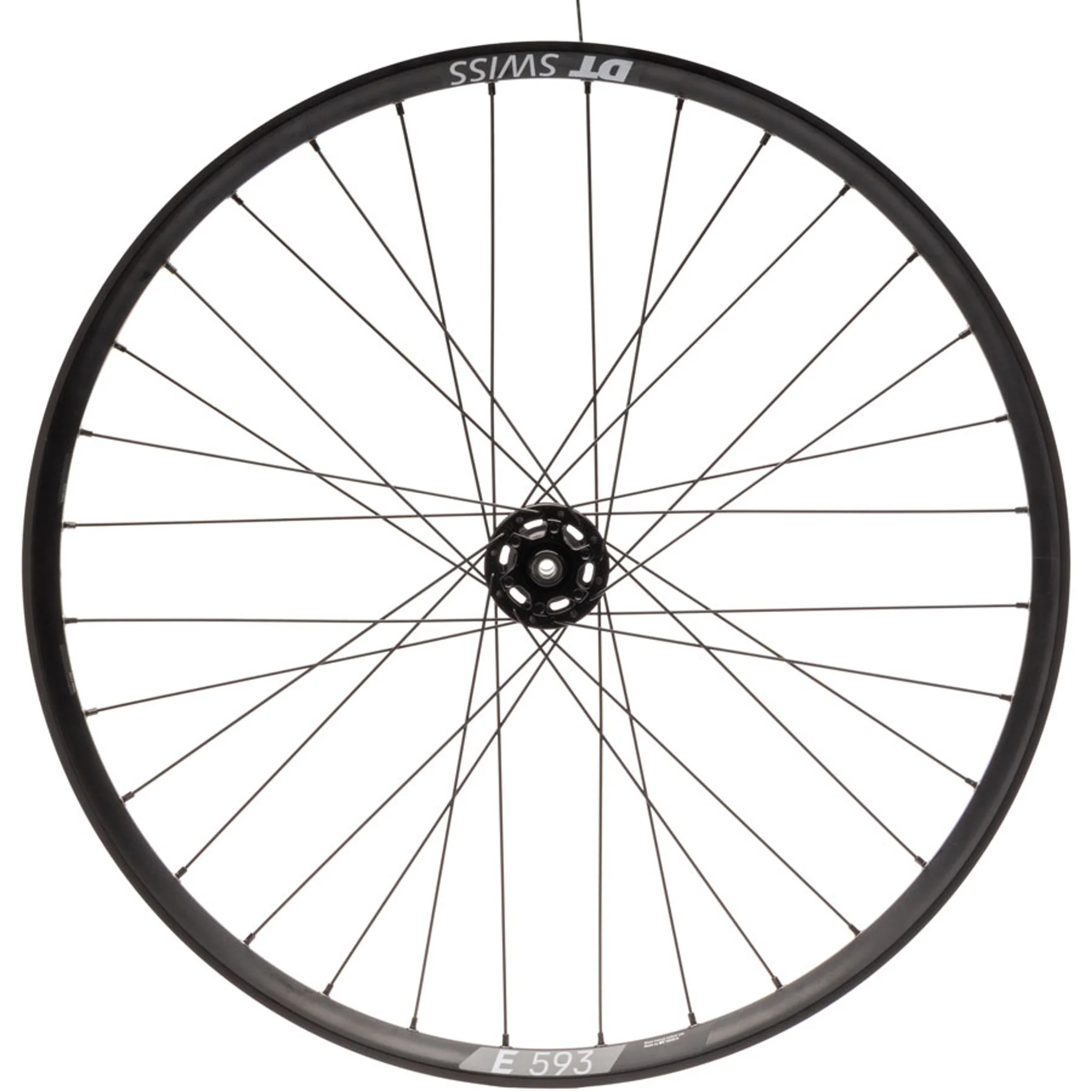 Quality Wheels Bear Pawls / DT Swiss E593 Rear Wheel - 26", 10 x 135mm Bolt-On, 6-Bolt, 13T Single-Speed, Black, 32H - Image 4