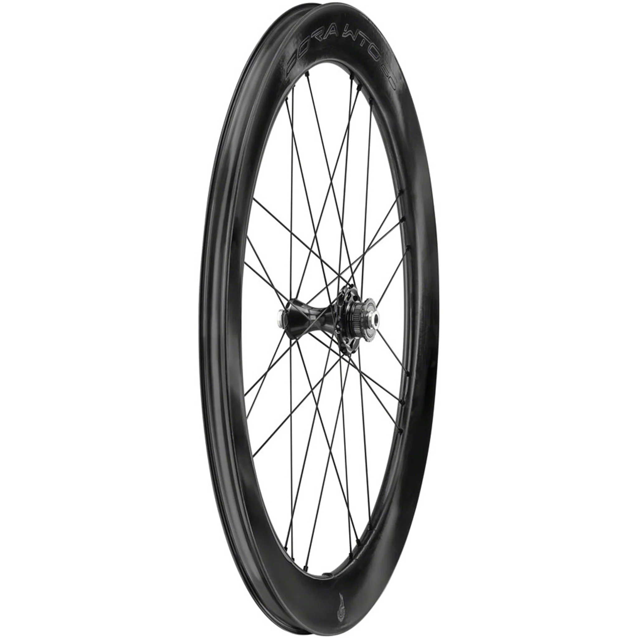 Campagnolo Bora WTO 60 C23 Front Wheel - 700c, QR x 100mm, Center-Lock, 2-Way Fit, Carbon - Image 2