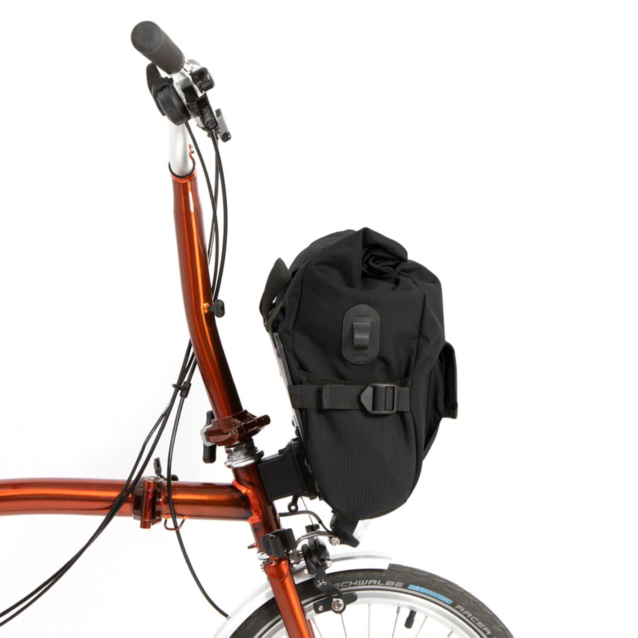 City Loader Handlebar Bag - Fits Brompton Mount, 20L, Black - Image 3