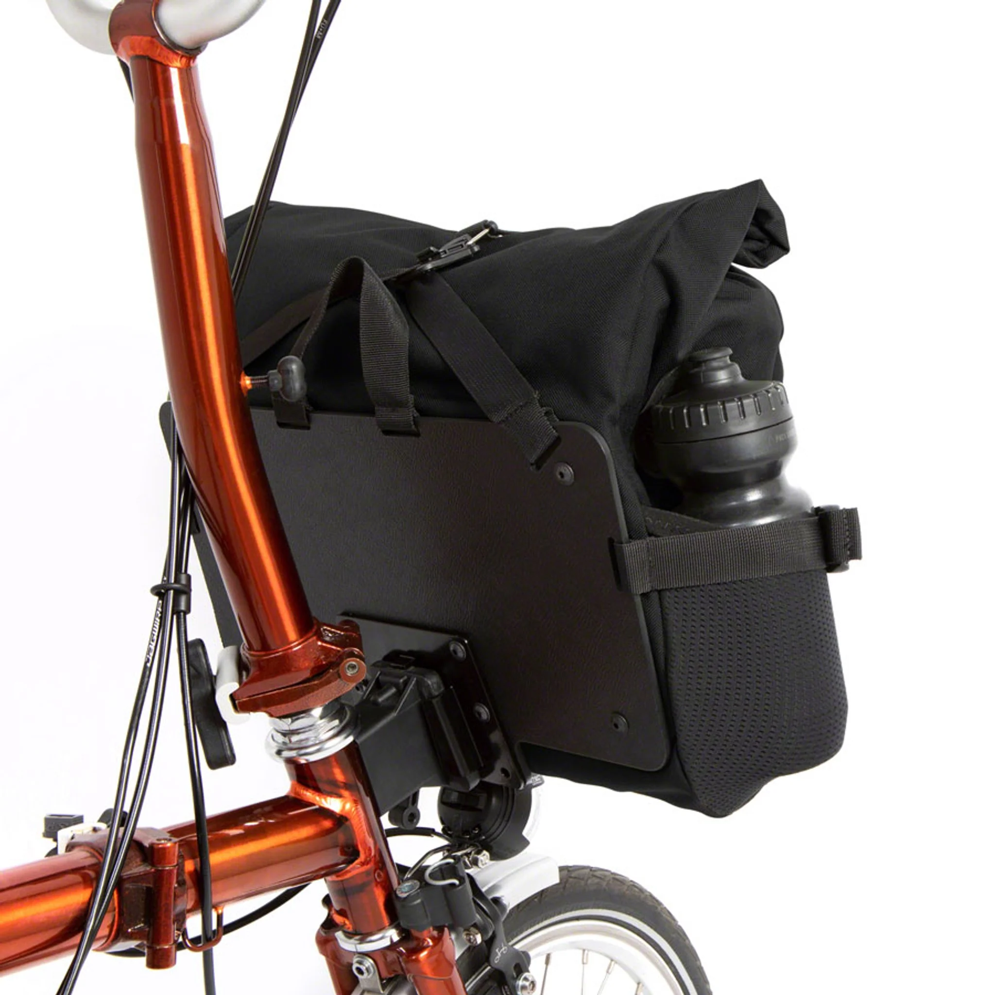 City Loader Handlebar Bag - Fits Brompton Mount, 20L, Black - Image 4