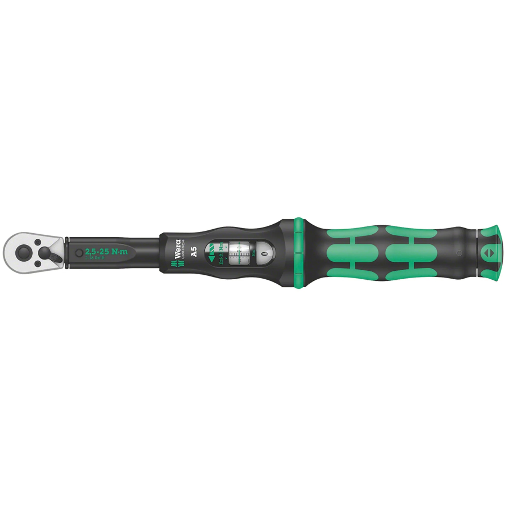 Click-Torque A 5 Torque Wrench - with Reversible Ratchet, 1/4"