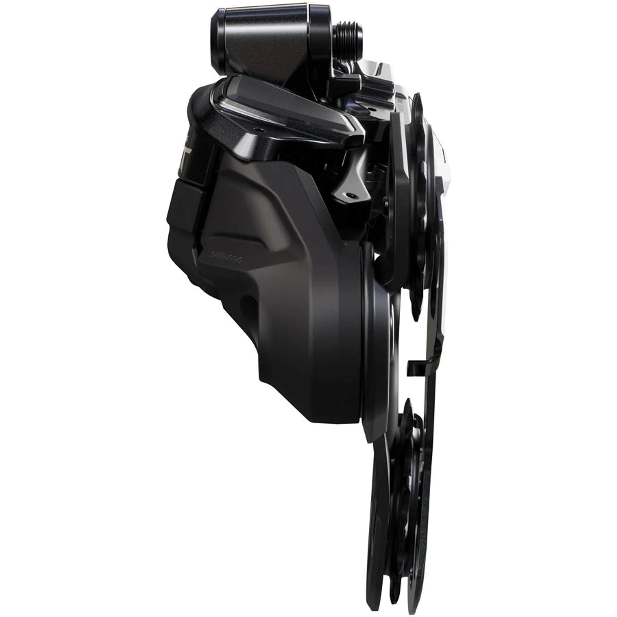 Deore XT RD-M8250-GS Di2 Wireless Rear Derailleur - 12-Speed, Medium Cage, Shadow ES, Black/Gray - Image 4