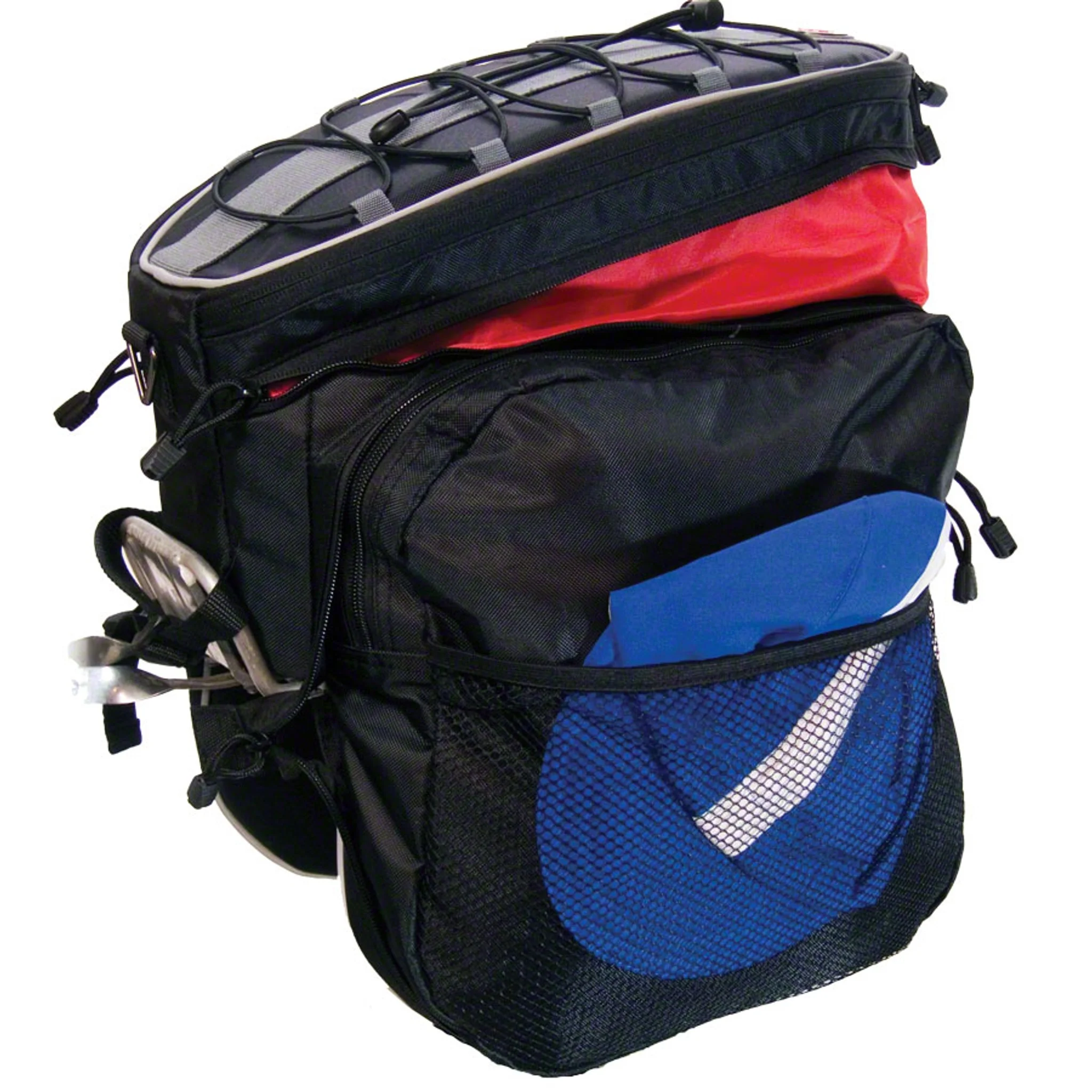 Banjo Brothers Expanding Rack Top Pannier Bag - Black - Image 2