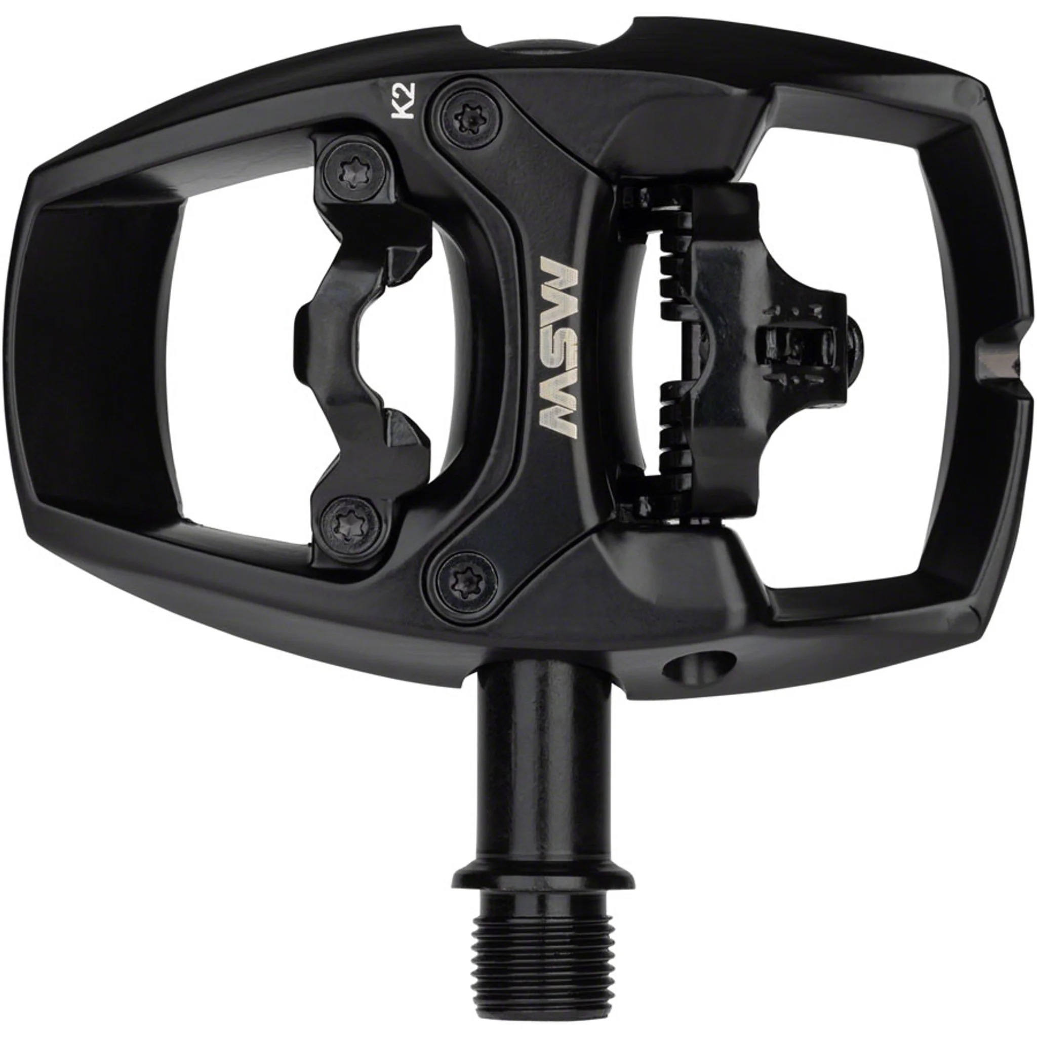 Flip I Pedals - Single Side Clipless with Platform, Aluminum, 9/16", Intense Black - Image 3