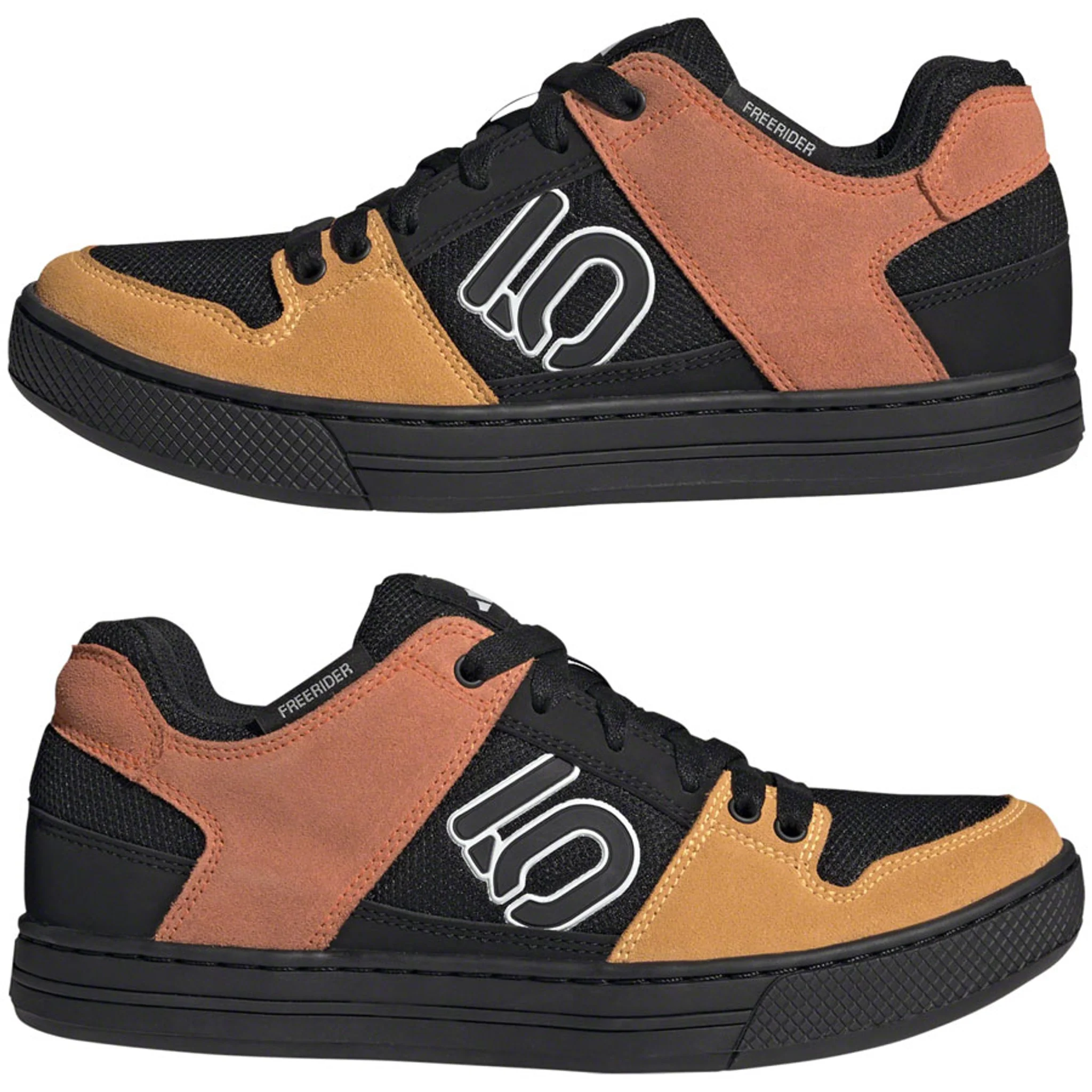 Freerider Flat Shoes - Men's, Core Black/Ftwr White/Impact Orange - Image 7