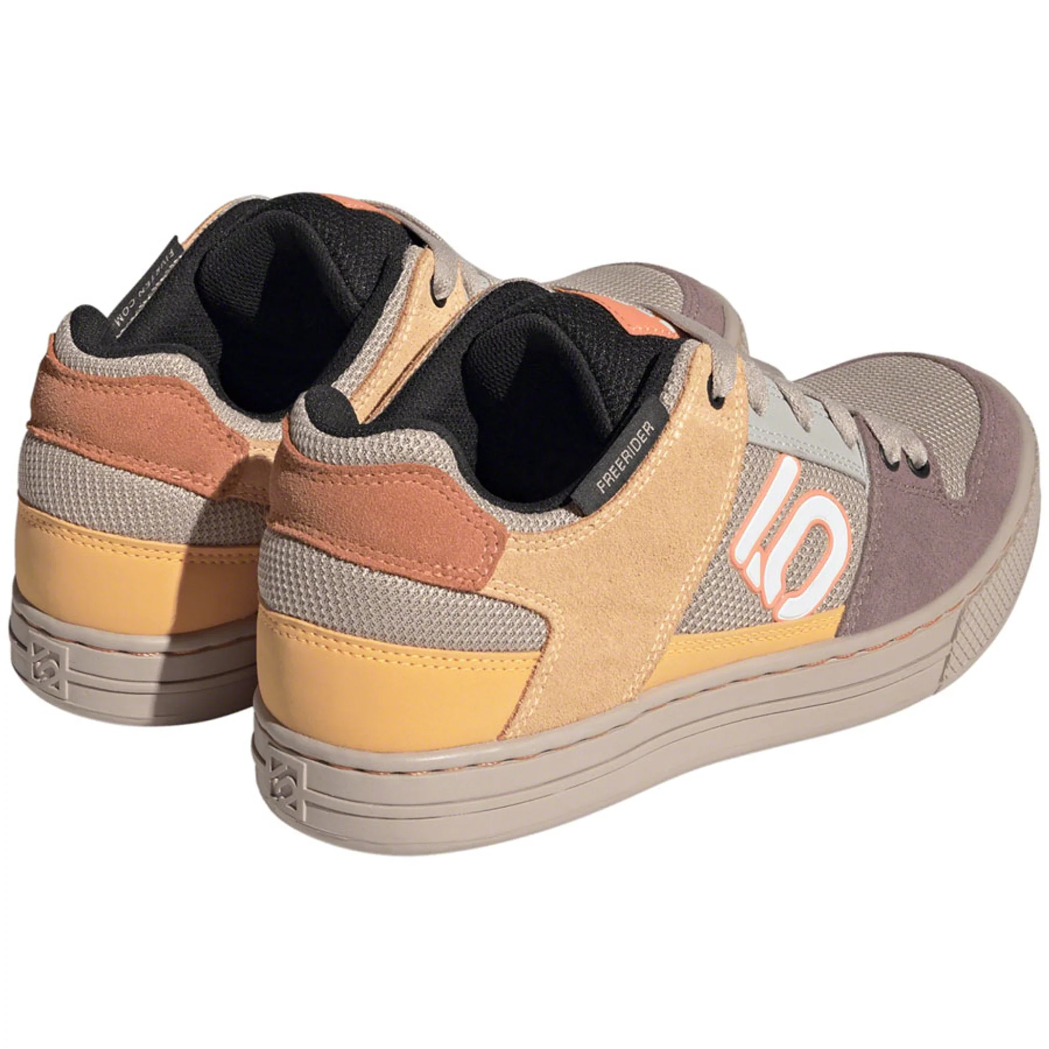 Freerider Flat Shoes - Women's, Wonder Taupe/Ftwr White/Acid Orange - Image 2