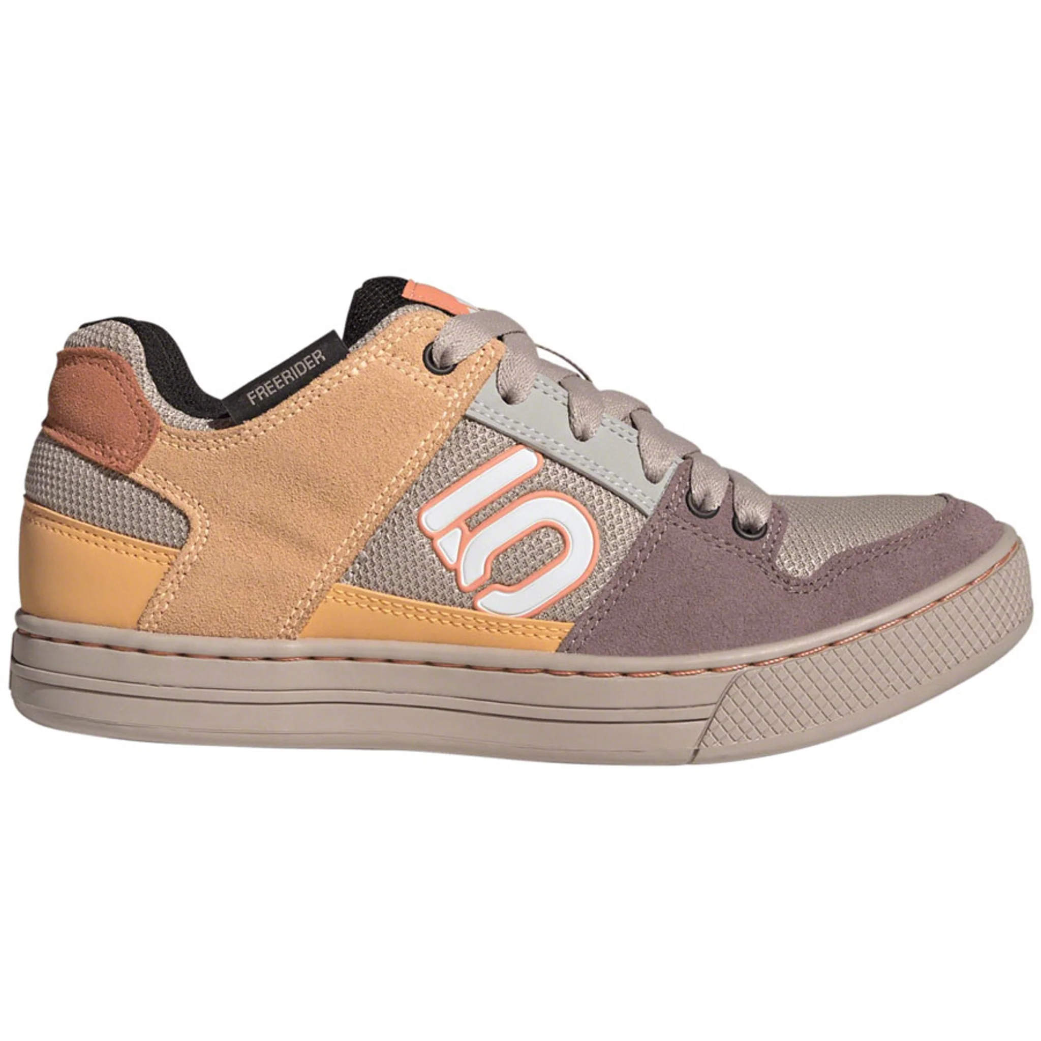 Freerider Flat Shoes - Women's, Wonder Taupe/Ftwr White/Acid Orange - Image 6