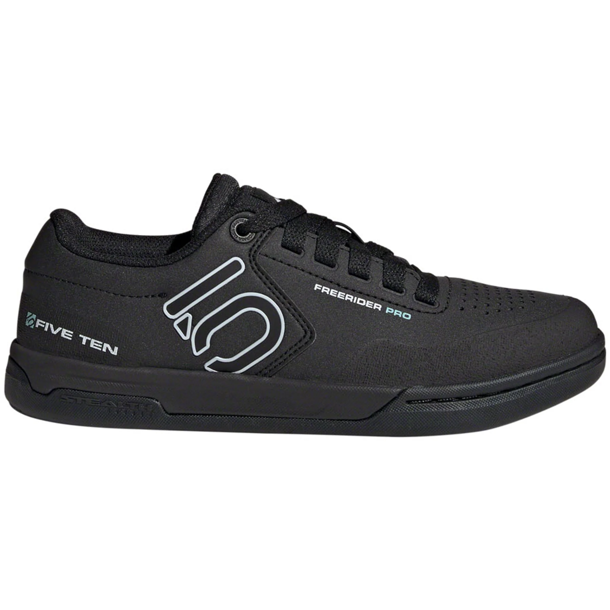 Freerider Pro Flat Shoes - Women's, Core Black / Crystal White / Acid Mint