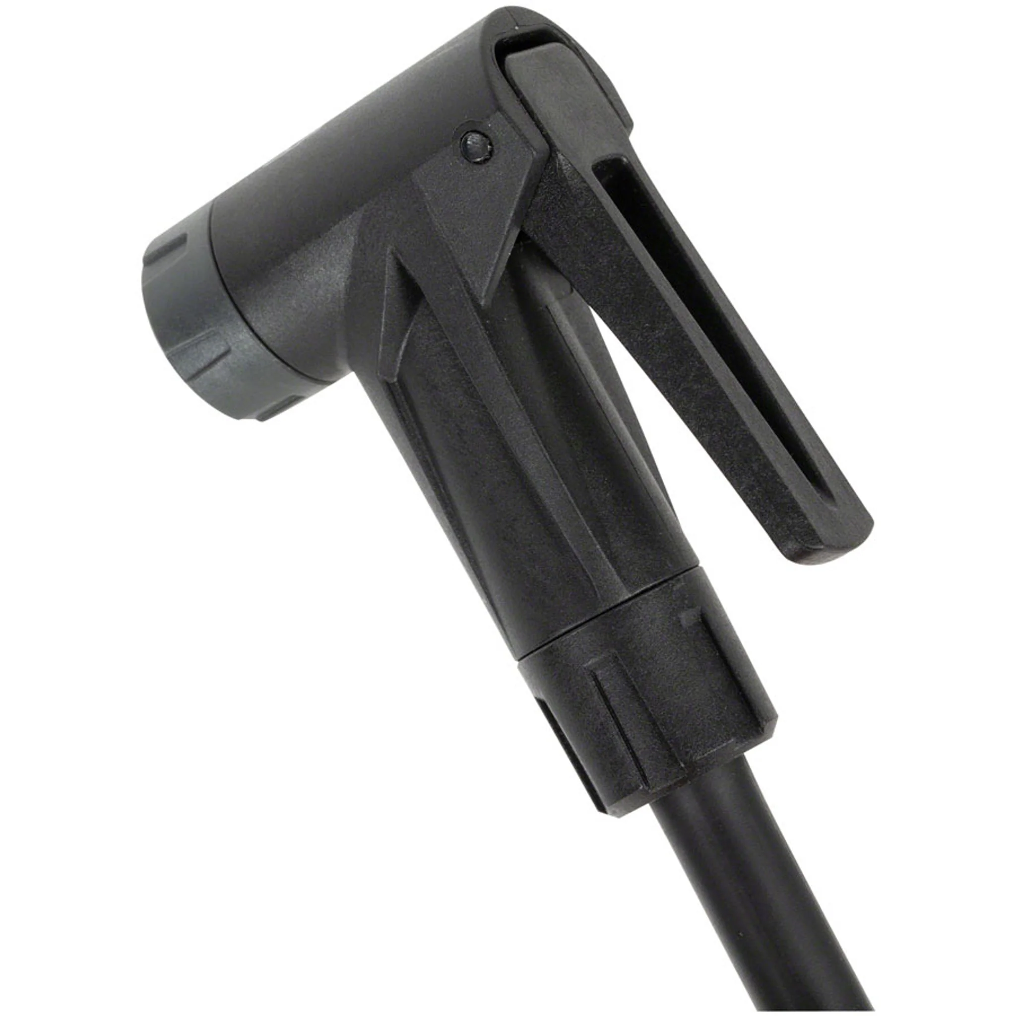 Joeblow Urban Ex Floor Pump - Steel Barrel / Plastic Base, 3.5" Base Mount Gauge, 120 Psi /8 Bar, Smarthead, Black/Sand - Image 2
