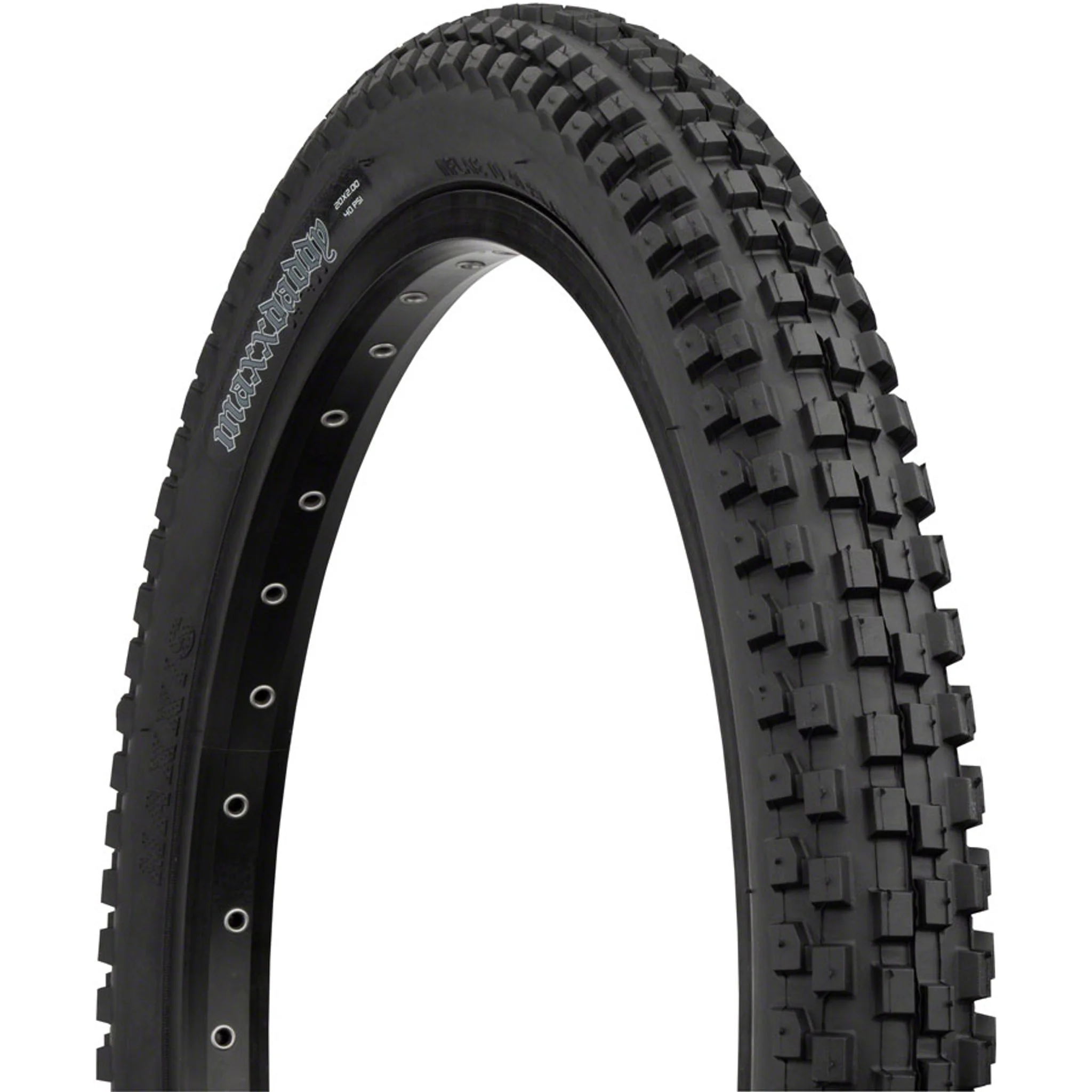 Maxx Daddy Tire - 20 x 2, Clincher, Wire, Black, Single