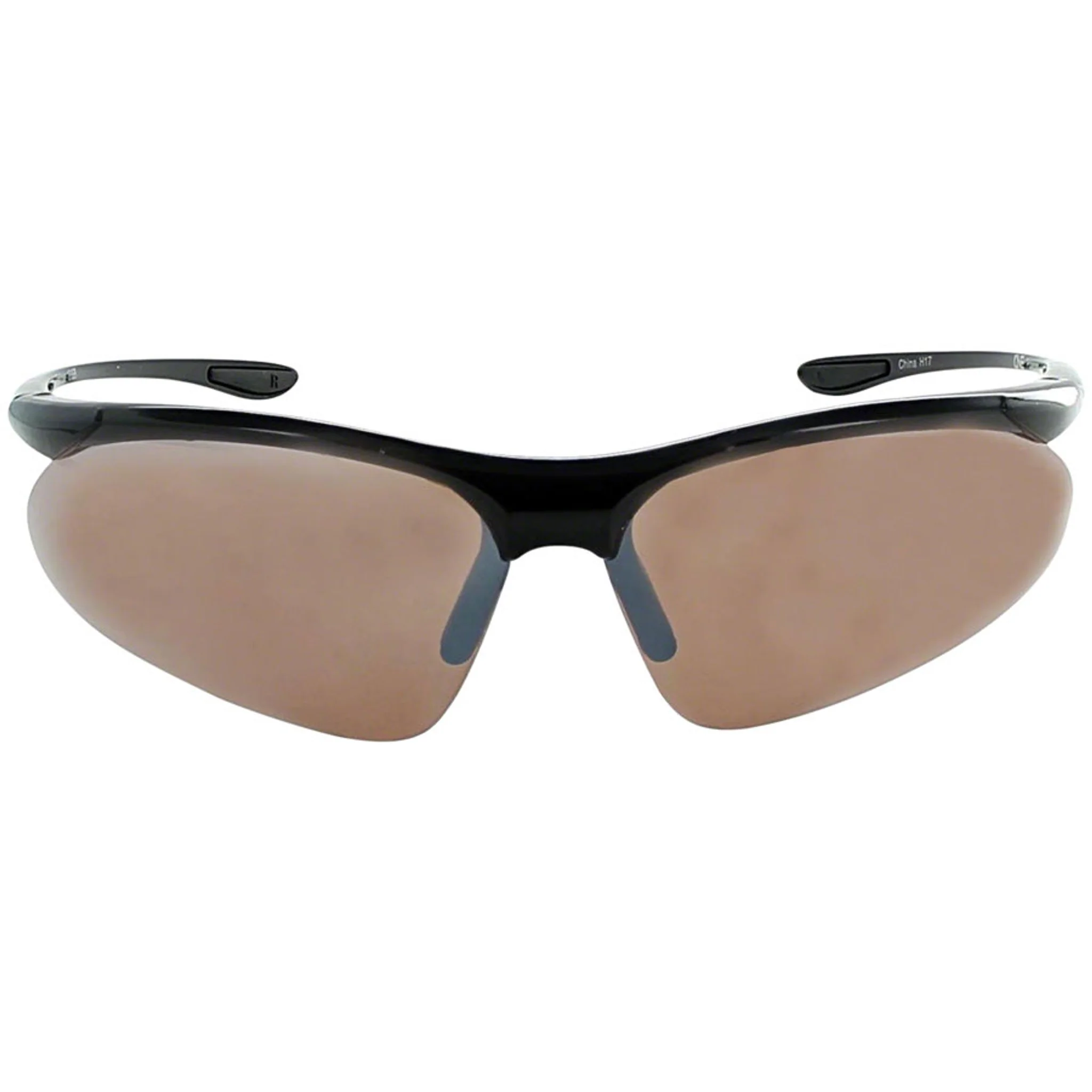 ONE Tightrope Polarized Sunglasses: Shiny Black with Brown Silver Flash Lens - Image 3