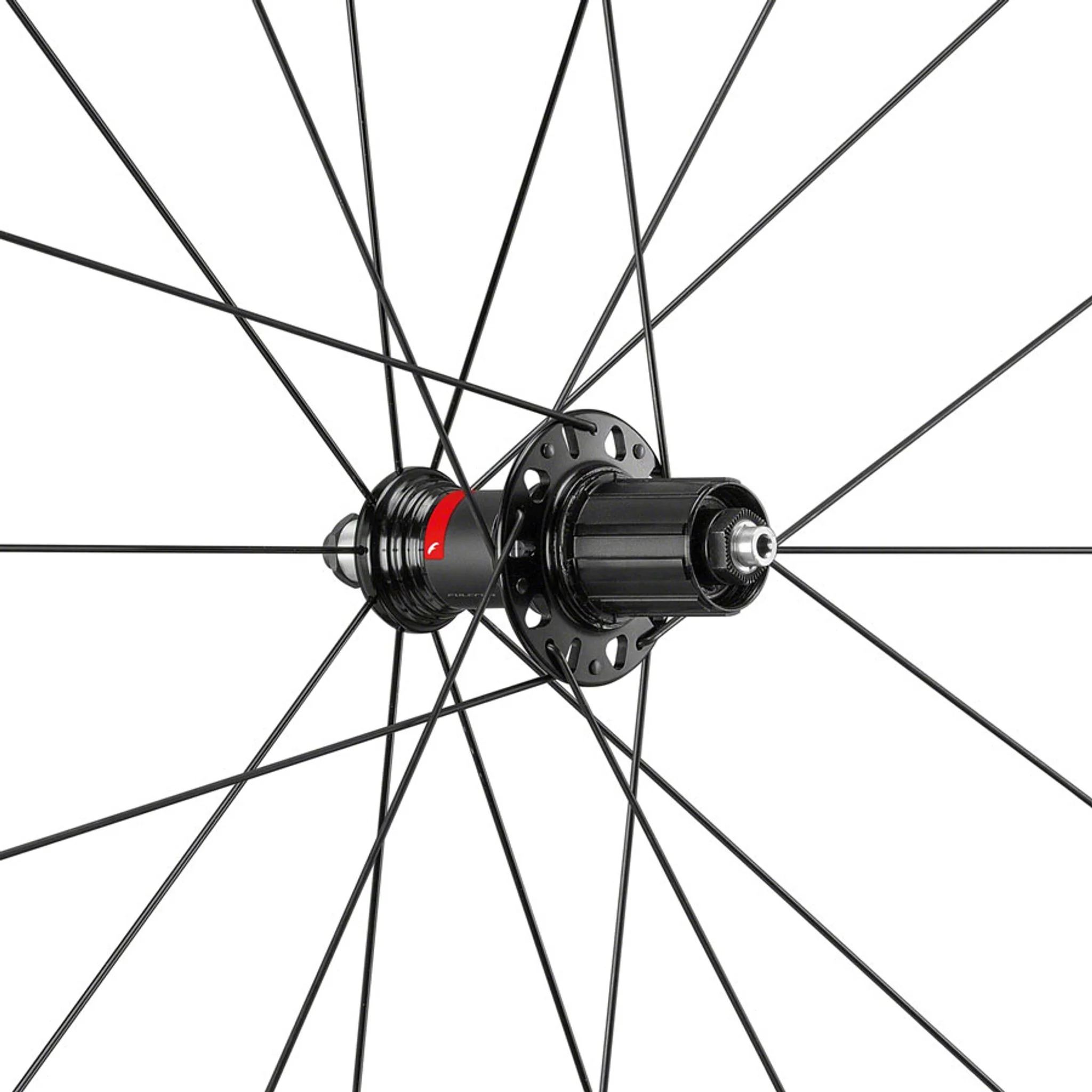 Fulcrum Racing 6 Wheelset - 700, QR x 100/130mm, Rim Brake, HG 11, Black, Clincher - Image 5
