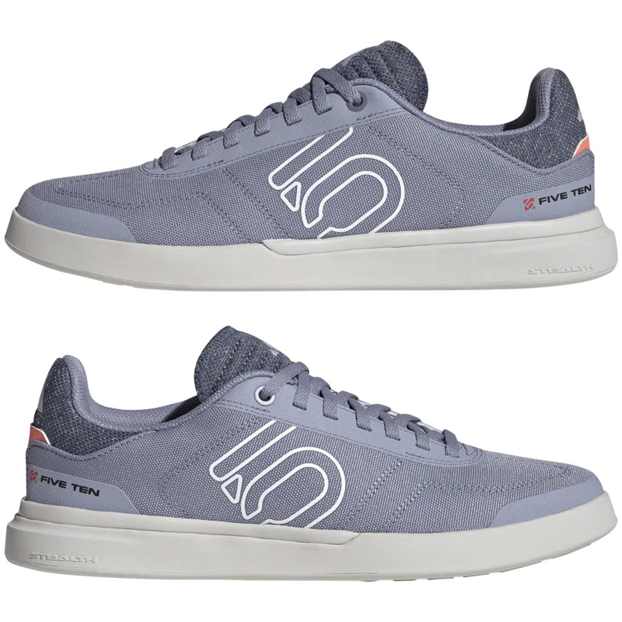 Sleuth DLX Canvas Flat Shoes - Women's, Silver Violet/Ftwr White/Coral Fusion - Image 5