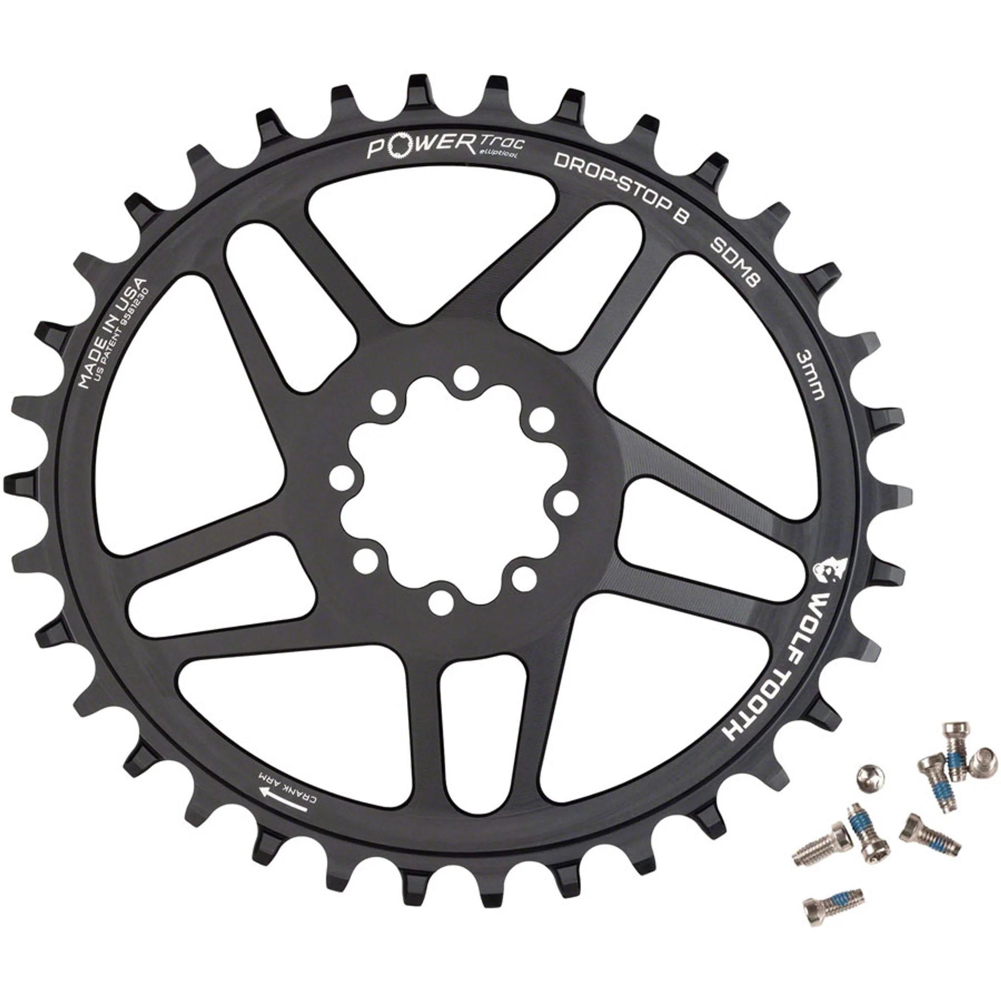 SRAM Elliptical 8-Bolt Direct Mount Chainrings - Image 7