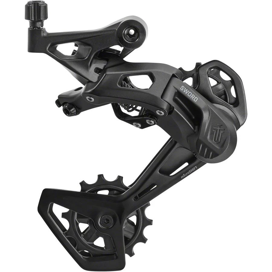 Sword Black Rear Derailleur - 9-Speed, Long Cage, Compatible with Sword Black 2x, Black