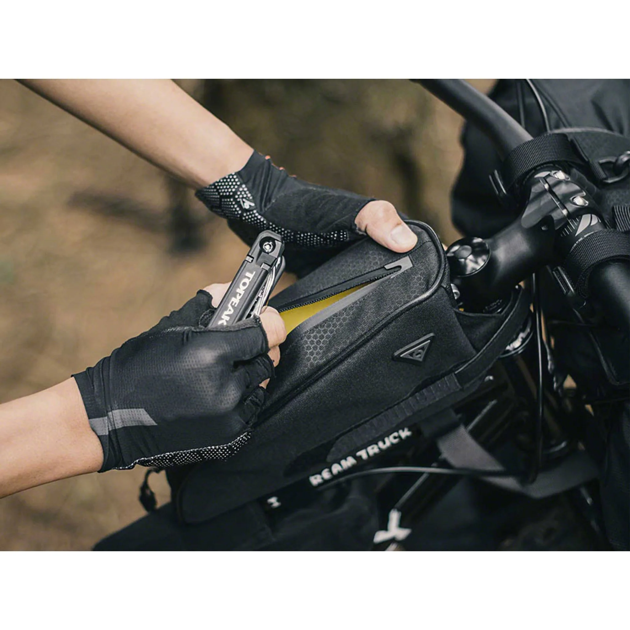 TopLoader Top Tube Bag - Strap-On, Black - Image 2