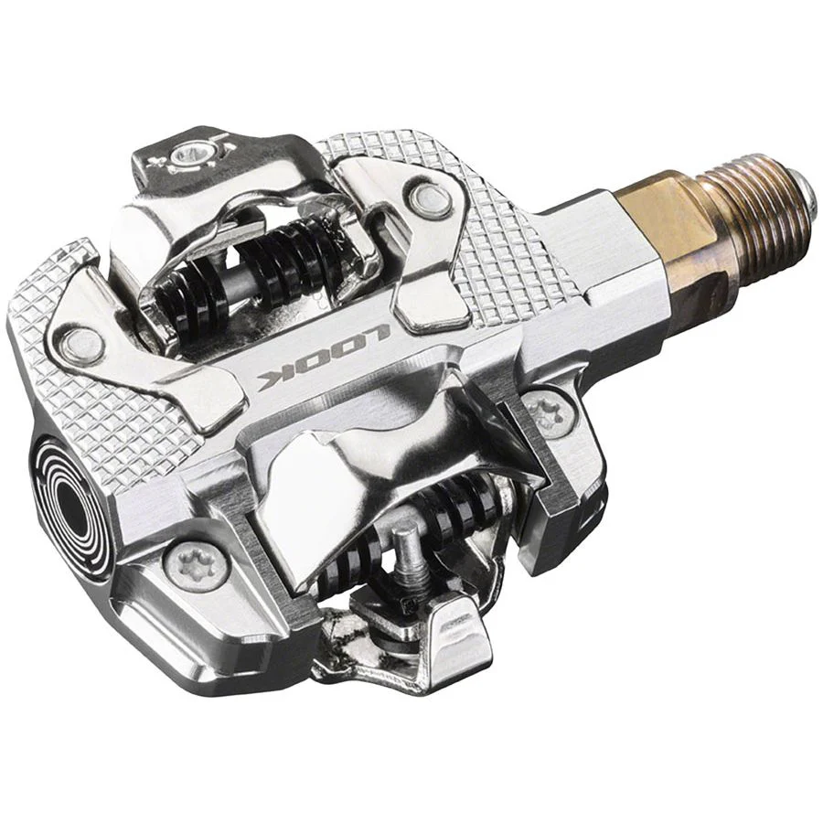 X-TRACK Single Power Pedals - Dual Sided Clipless, Chromoly, 9/16", Silver
